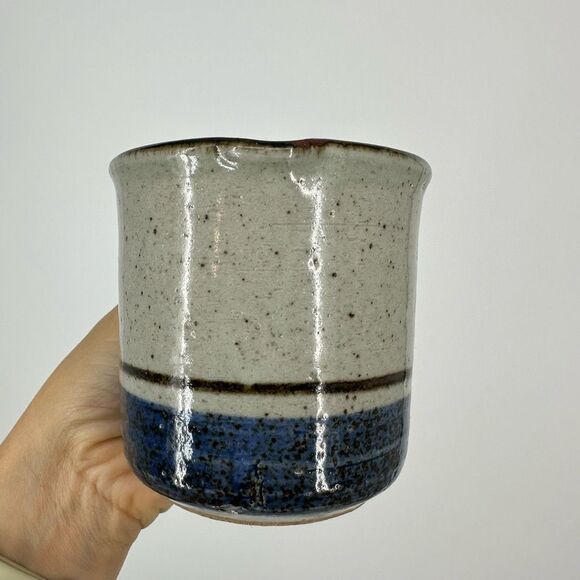 Otagiri Mariner Stoneware Creamer From Japan, Vintage Blue Otagiri Small Pitcher - Picture 2 of 6